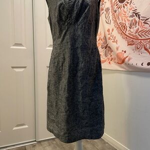 Elegant Gray Sleeveless Dress